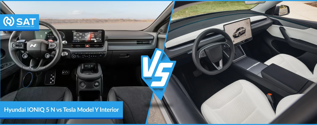 Hyundai IONIQ 5 N vs Tesla Model Y Interior